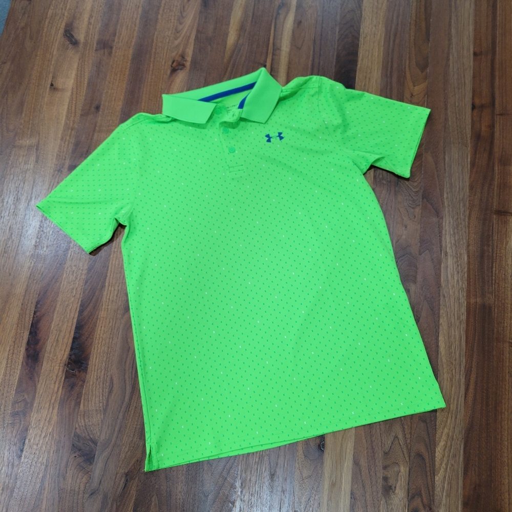 Big Boys Under Armour Polo Shirt Loose Size YXL